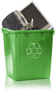 bin ewaste waste recycling computer